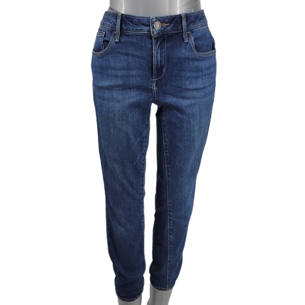 Eddie Bauer Slightly Curvy Skinny Jeans Dark Wash Denim  Size 6